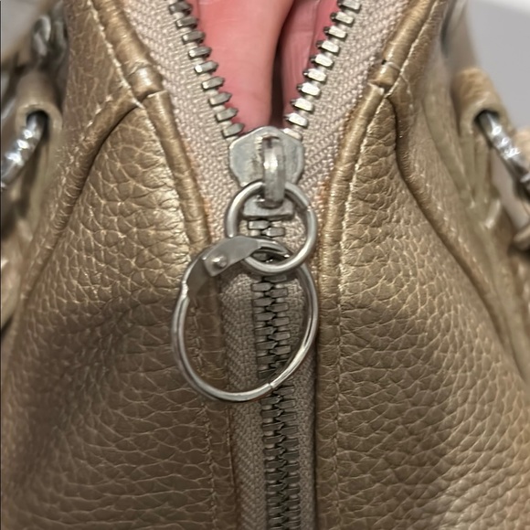 Brighton Gold Leather Shoulder Bag - Picture 6 of 11